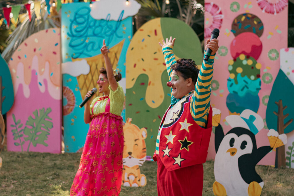 Cumpleaños infantil decorado con temática Sammy el heladero. Organización y decoración por Aire de Fiesta